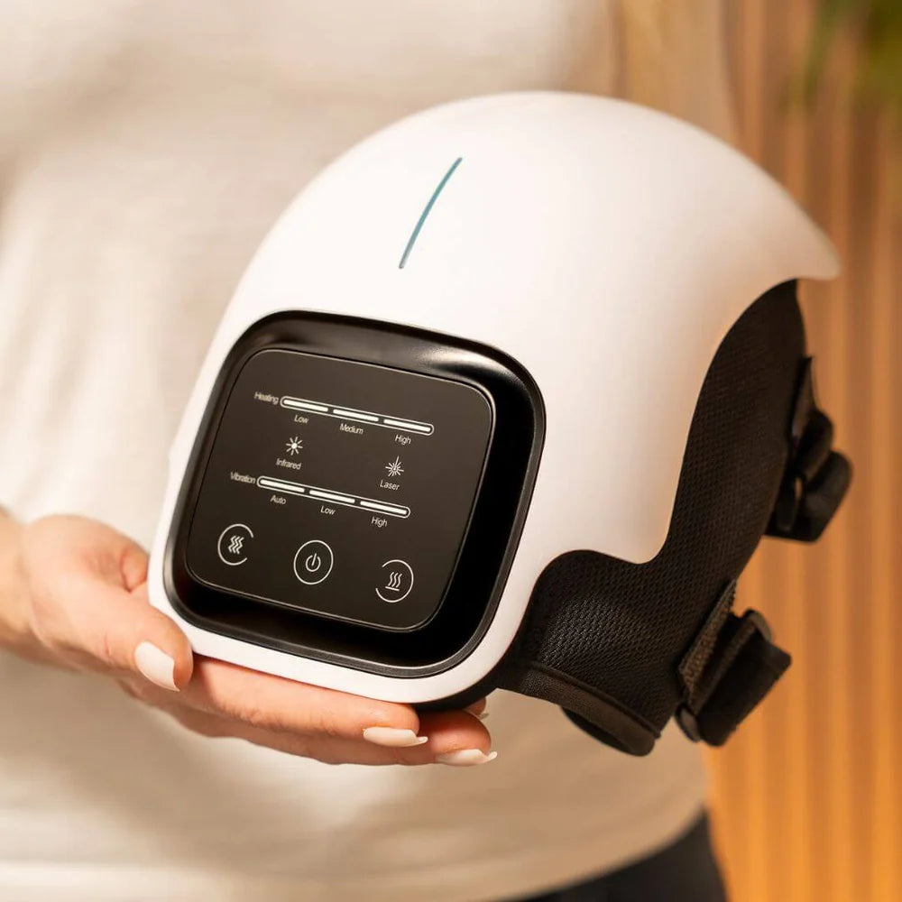 Comfortiva™ KneeEase 2.0 - Värme, massage och avslappning direkt hemma.